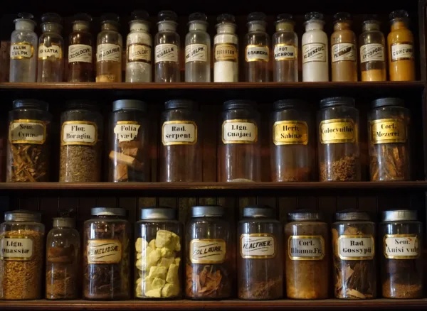 Many Minds Podcast Episode "Rehabilitating Placebo" with Urte Laukaityte - Photo by Jeremy Thompson "New Orleans French Quarter - New Orleans Pharmacy Museum"